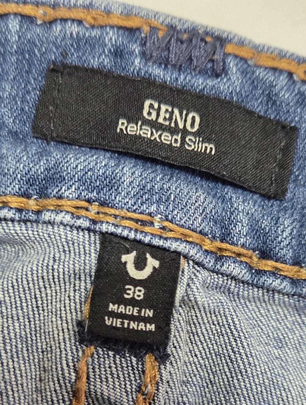 True Religion Geno Super T Relaxed Slim Jeans Mens Size 38 Y2K Streetwear Style